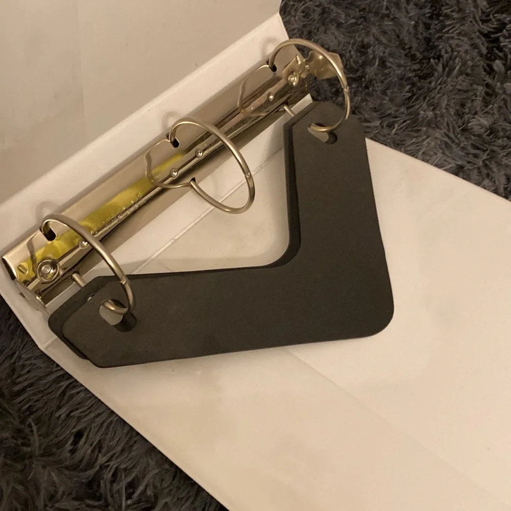 4” white binder